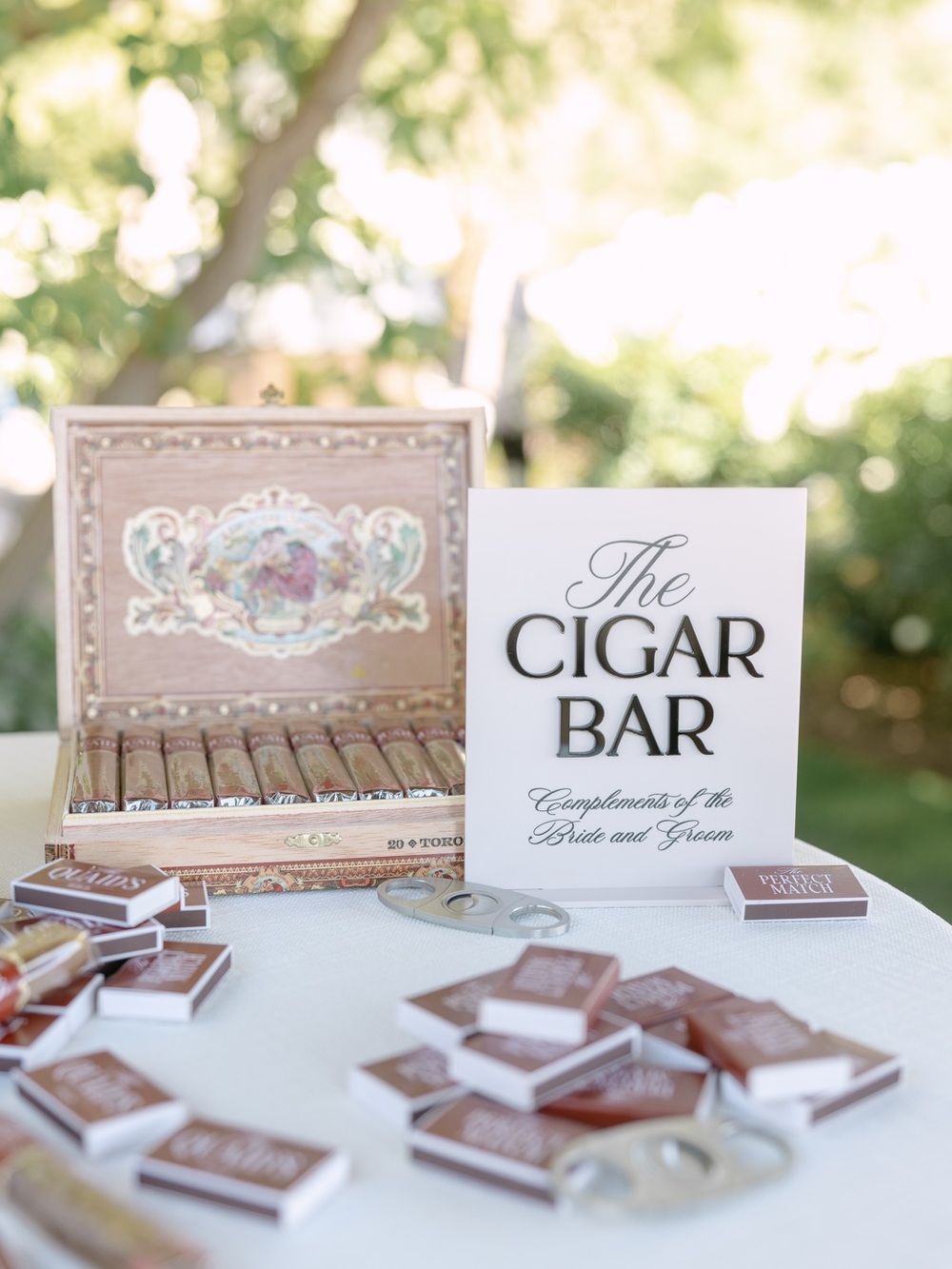 Cigar Bar Sign Black & Cream